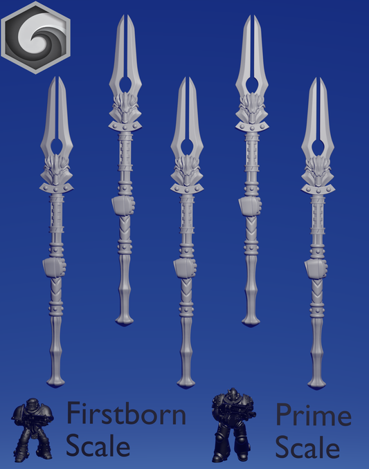 Primal Hound Right Spear C x 5 ~  Greytide Studio image 0