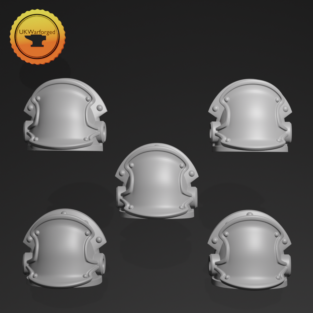 Heavy Armour - Terminator Shoulderpad I x 5 ~ Greytide Studio image 0