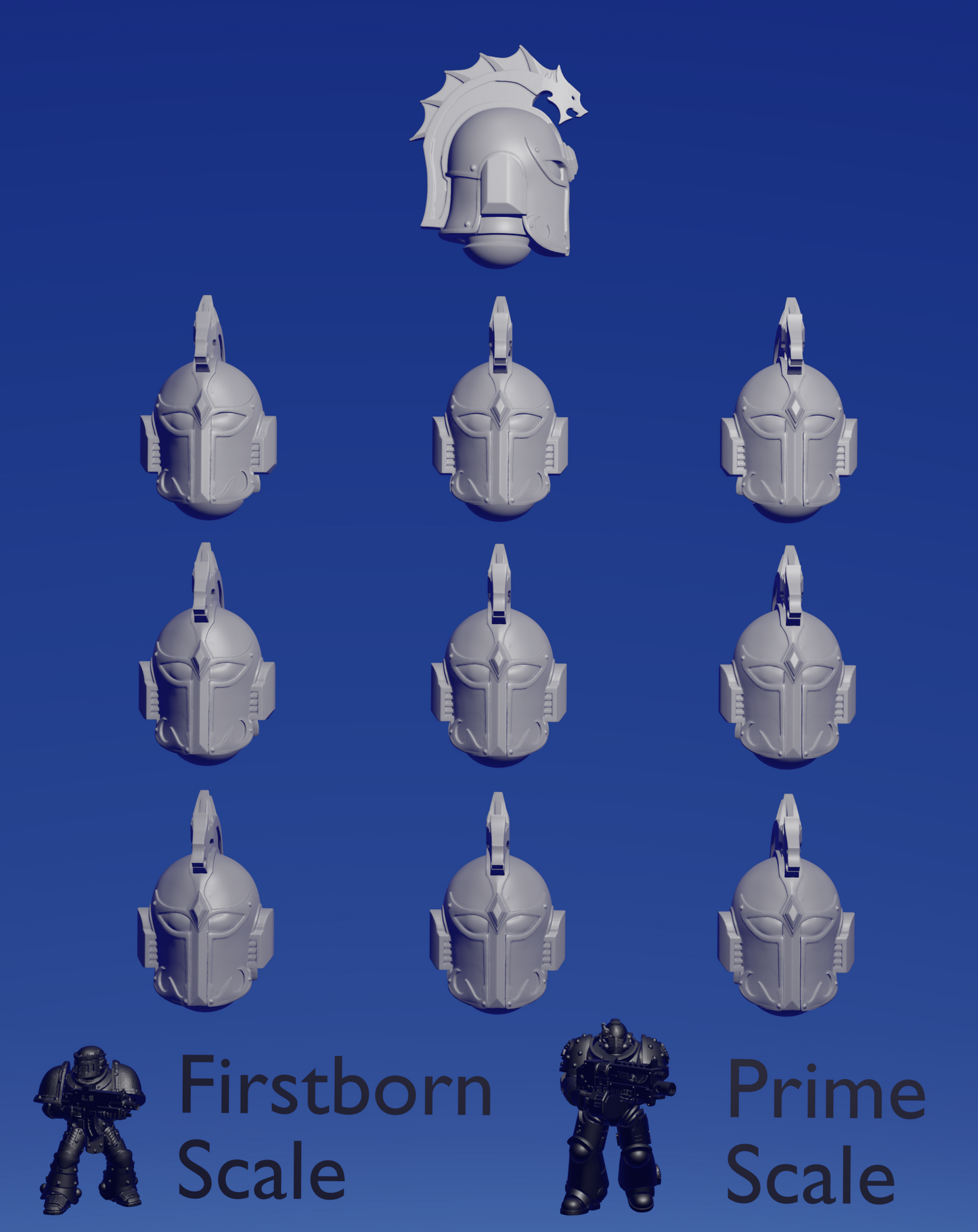 Hydra Warhost Helmet A x 10 ~ Hydra Workshop image 0