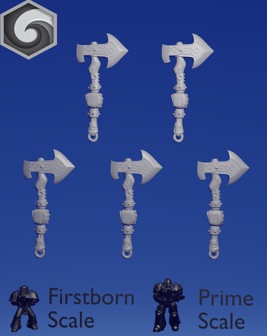 Primal Hound Right Axe D x 5 ~  Greytide Studio image 0