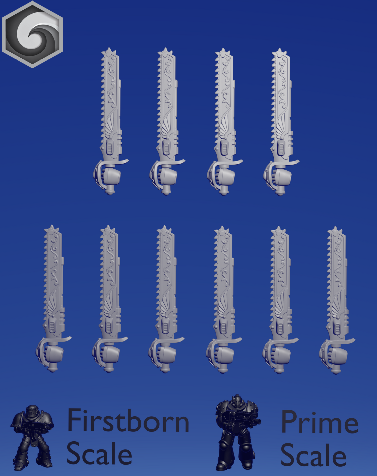 Crimson Lords Chainsword D x 10 ~ Greytide Studio image 2