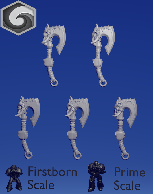 Primal Hound Right Axe C x 5 ~  Greytide Studio image 0