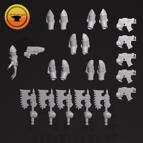 M5 Assault Arms - chainaxe ~  Helforged Minis | UKWarforged