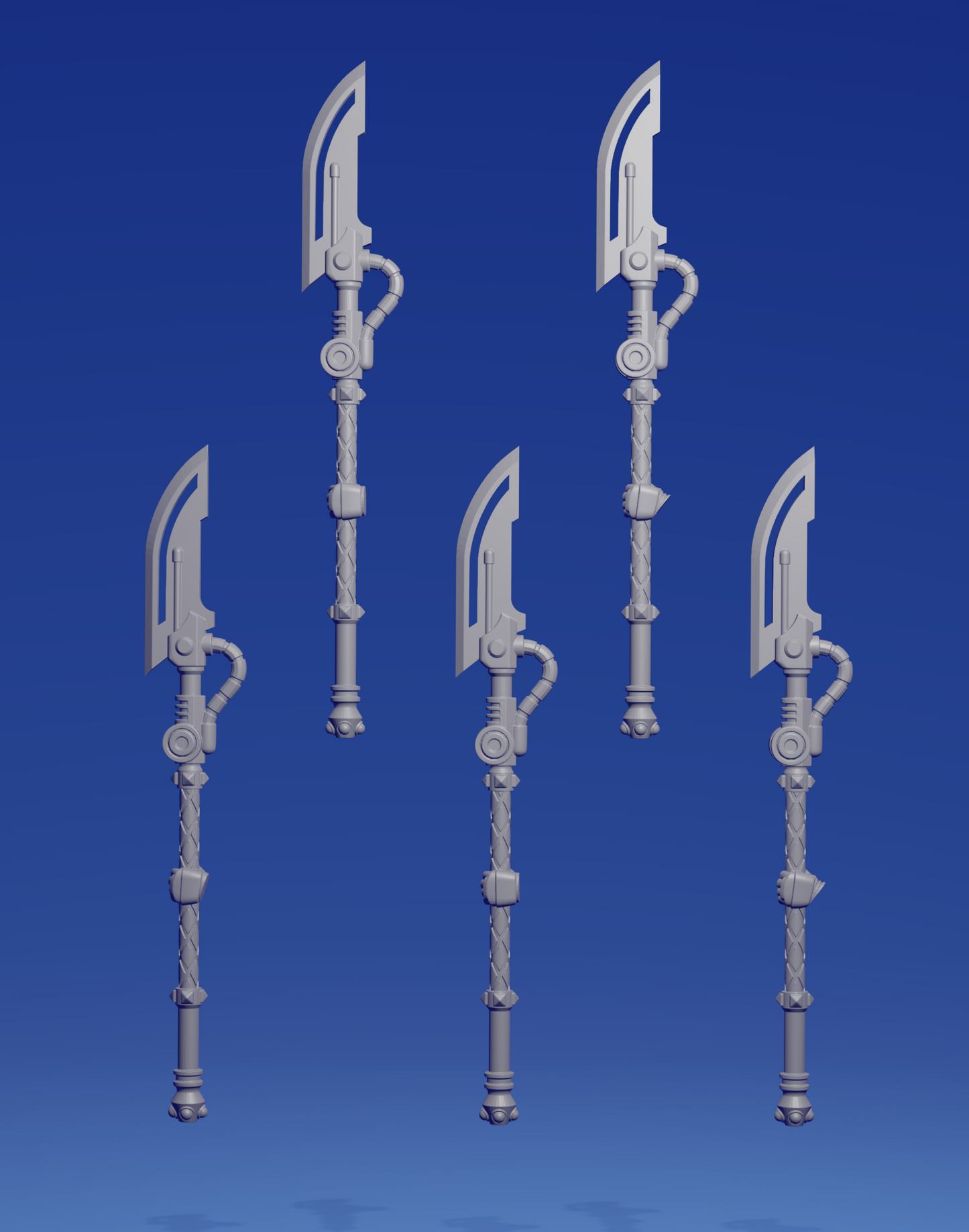 Left power halberds x 5 ~ Greytide Studio
