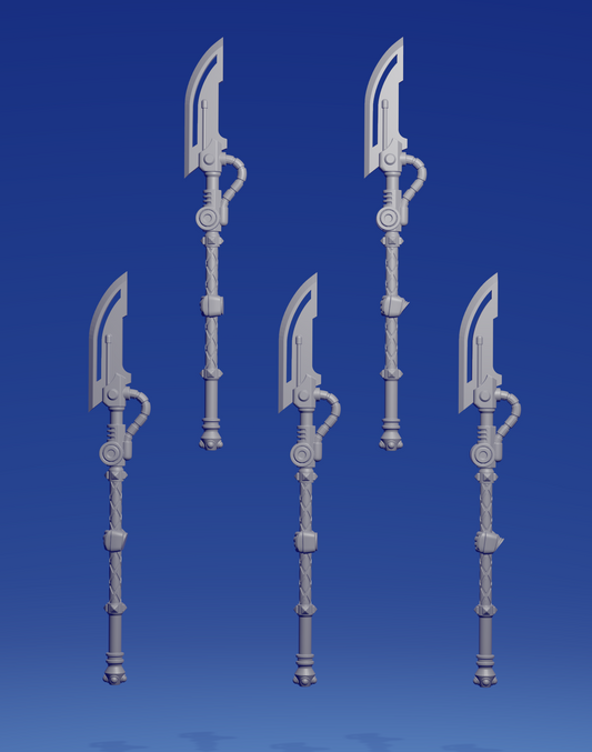 Left power halberds x 5 ~  Greytide Studio