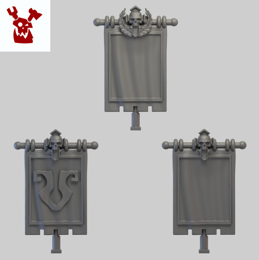 Legio Prima Victrix Princep Cohort Back Banner x 3