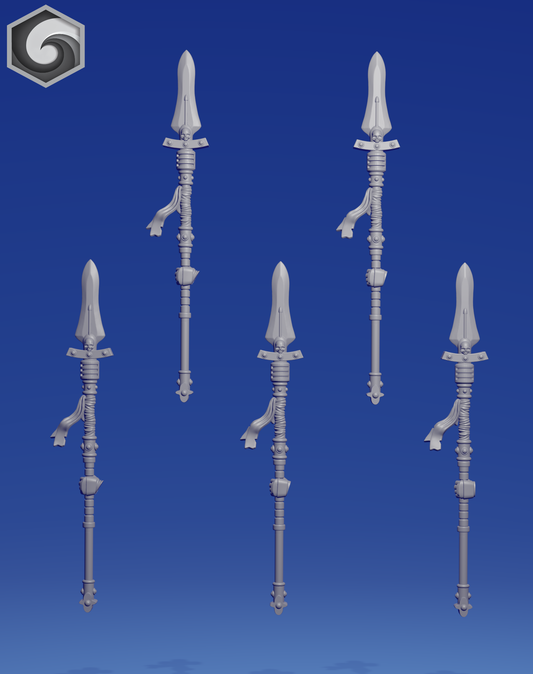 Left power spear x 5 ~  Greytide Studio