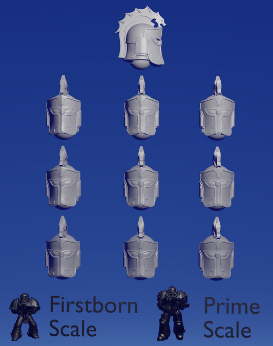 Hydra Warhost Helmet C x 10  ~  Hydra Workshop image 0