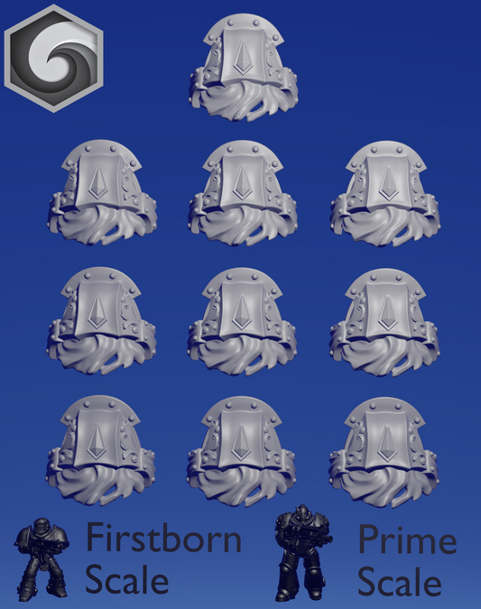 Crimson Lords Shoulderpad K x 10 ~  Greytide Studio image 0