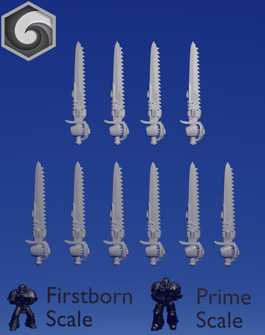 Crimson Lords Chainsword E  x 10 ~  Greytide Studio image 0