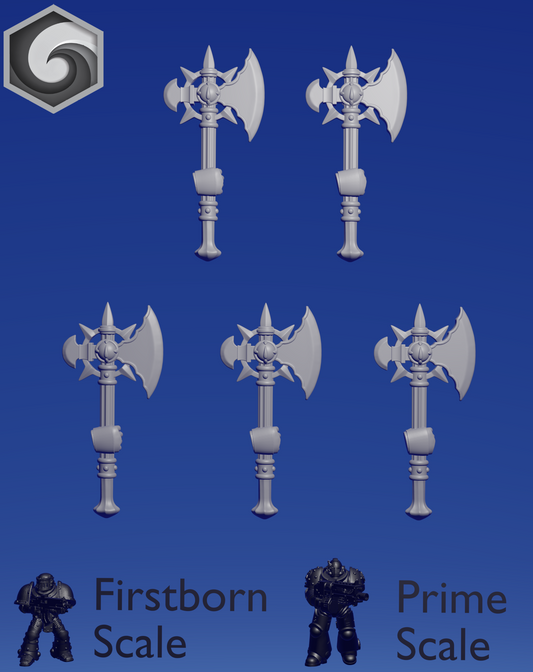 Crimson Lords Power Axe C x 5 ~  Greytide Studio image 1