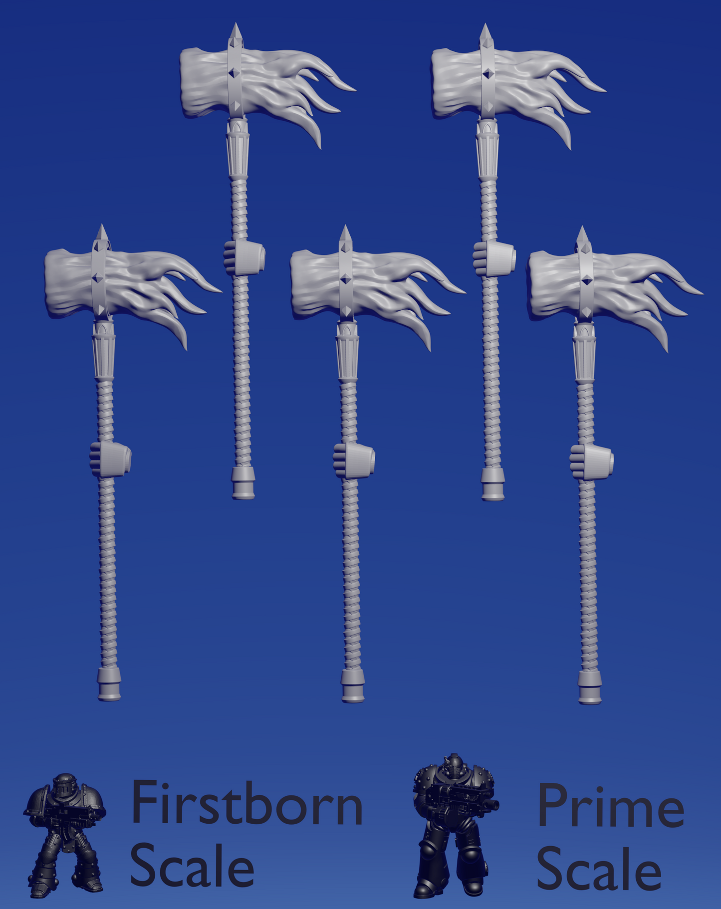 Flaming Power Hammer :left hand: x 5 ~  Hydra Workshop image 0