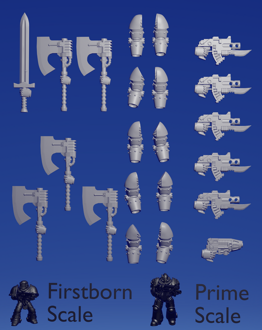 M2 Assault Arms - poweraxes ~  Helforged Minis image 0