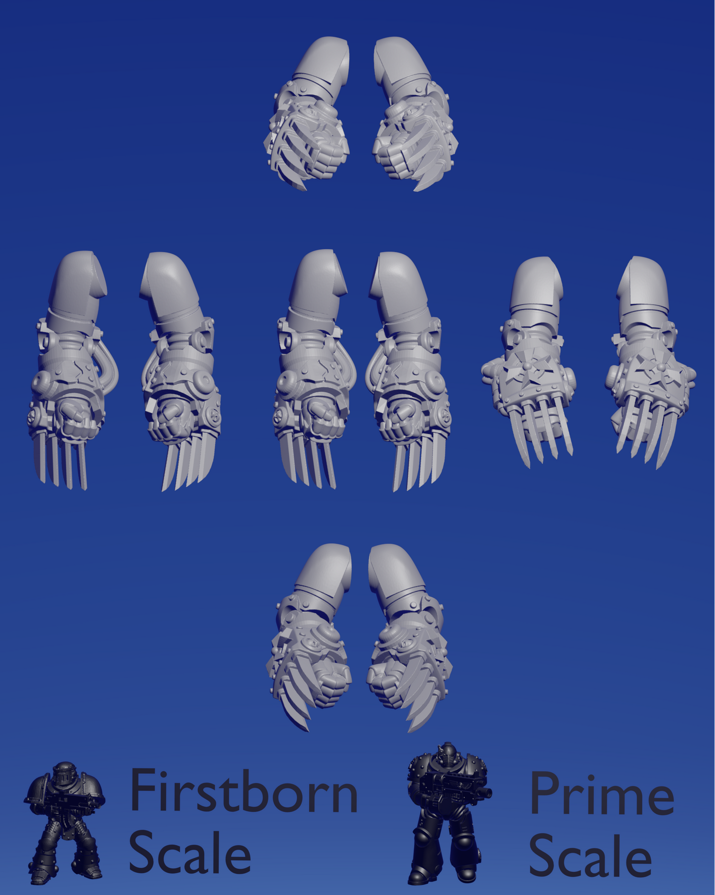 Templar Knights Power Claws x 10 ~  Greytide Studio image 0