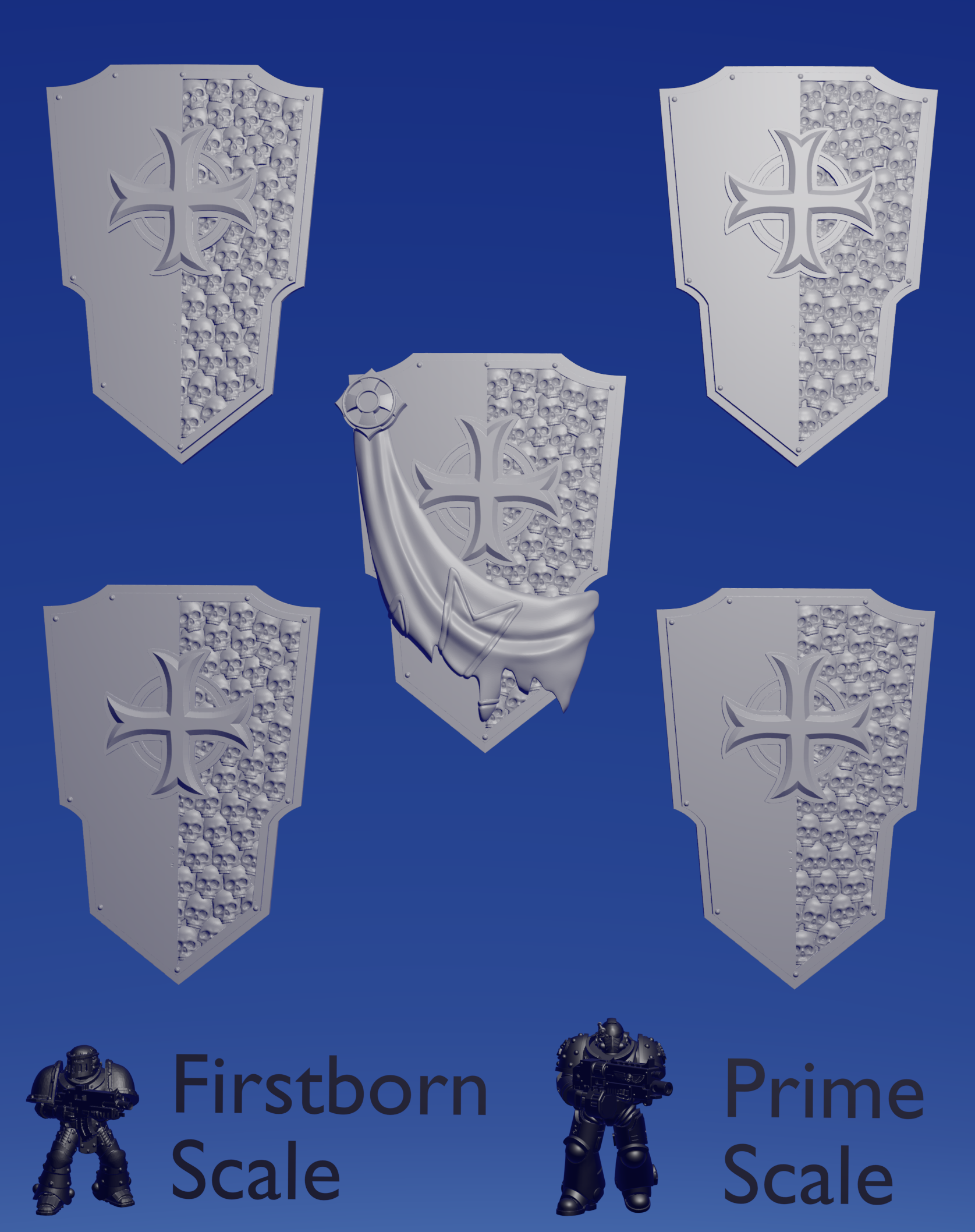 Templar Knight Storm Shield B ~  Hydra Workshop image 0