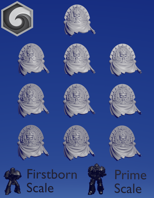 Crimson Lords Shoulderpad E x 10 ~  Greytide Studio image 0