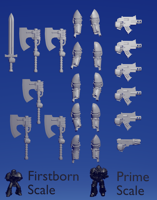 M3 Assault Arms - poweraxe ~  Helforged Minis image 0