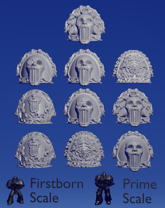 Depraved Warhost Sonic Shoulderpad x 10 ~  Helforged Minis image 0