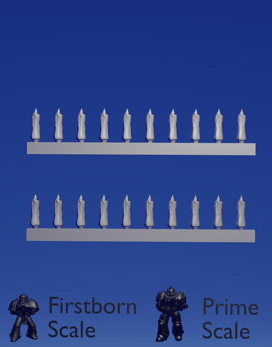 Decorative Candles A x 20 ~  Greytide Studio image 0