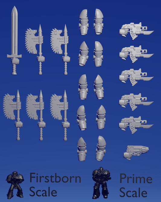 M2 Assault Arms - chainaxes ~  Helforged Minis image 0
