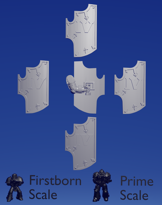 Iron Boarding Shield x 5 ~  Helforged Minis image 0