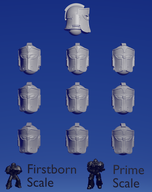 Hydra Warhost Helmet D x 10  ~  Hydra Workshop image 0