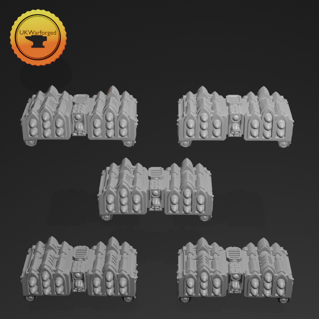 Heavy Armour - Terminator Tornado Launcher A x 5 ~  Greytide Studio image 0