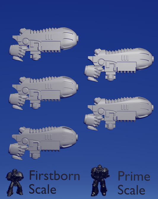 Terror Warhost Plasma Gun x 5 ~  Helforged Minis image 0