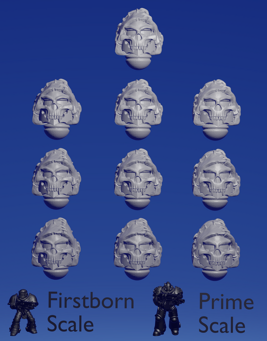 Terror Warhost Helmet B x 10 ~  Helforged Minis image 0