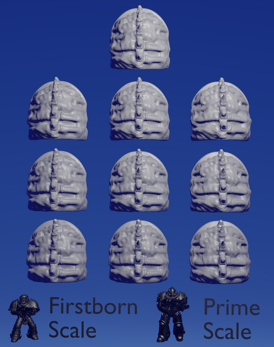 Corrupt Shoulderpad A x 10 ~  Helforged Minis image 0