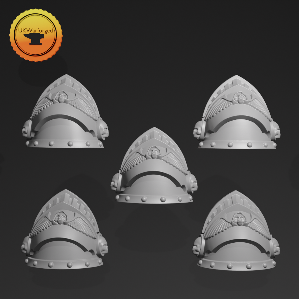 Heavy Armour - Terminator Shoulderpad B x 5 ~  Greytide Studio image 0