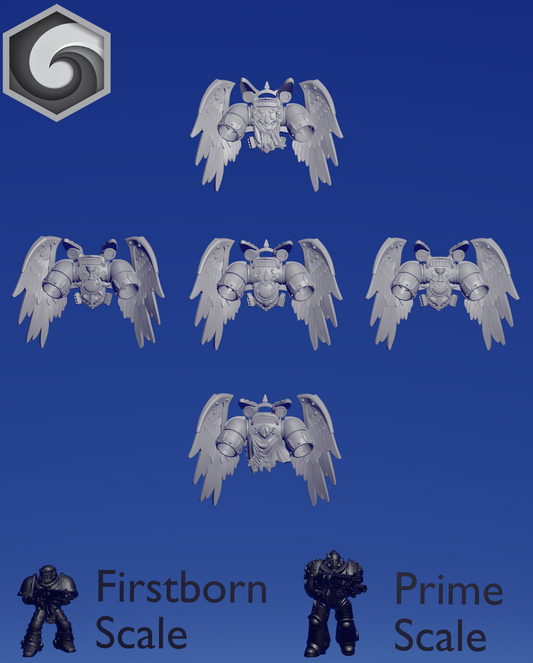 Crimson Lords Winged Jump Pack A x 5 ~  Greytide Studio image 0