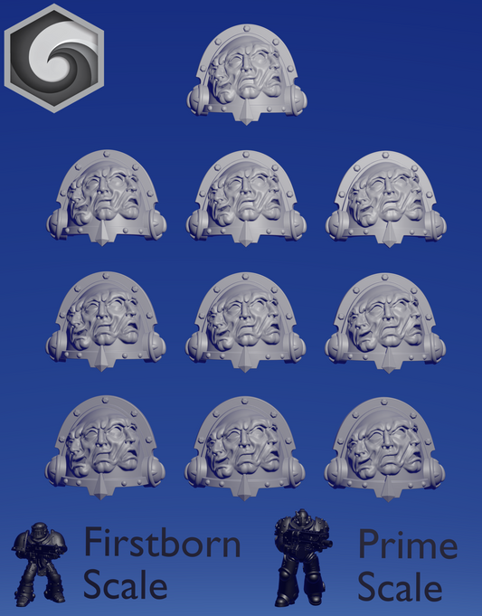 Crimson Lords Shoulderpad C x 10 ~  Greytide Studio image 0