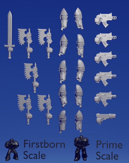 M3 Assault Arms - chainaxe ~  Helforged Minis image 0
