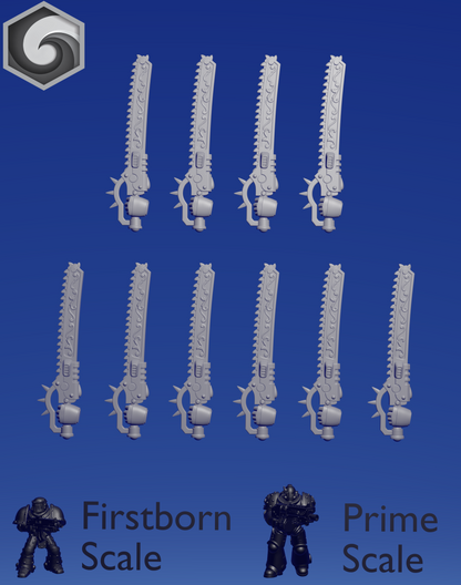 Crimson Lords Chainsword C x 10 ~  Greytide Studio image 2