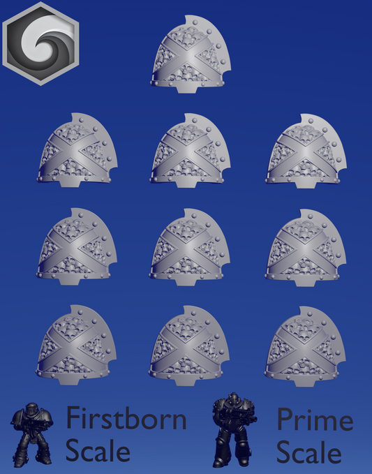 Crimson Lords Shoulderpad H x 10 ~  Greytide Studio image 0