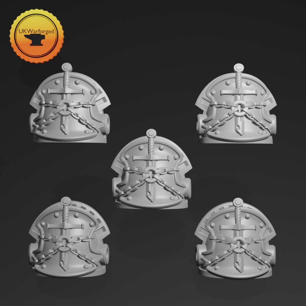 Heavy Armour - Terminator Shoulderpad G x 5 ~  Greytide Studio image 0