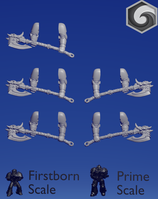 Primal Hound Two-Handed Axe B x 5 ~  Greytide Studio image 0