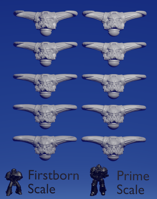 Corrupt Helmet B x 10 ~  Helforged Minis image 0