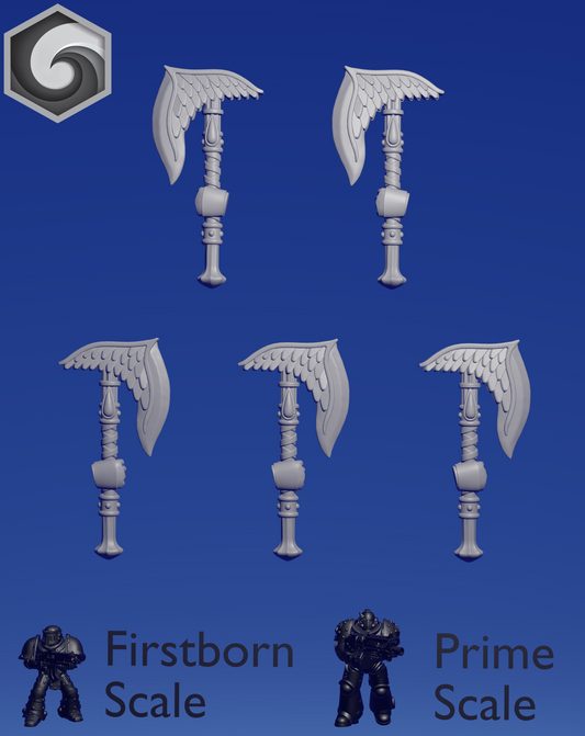Crimson Lords Power Axe A x 5 ~  Greytide Studio image 0