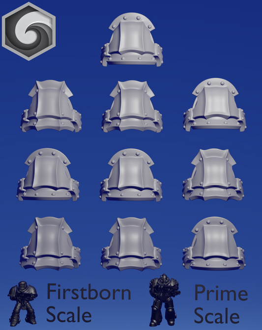 Crimson Lords Shoulderpad L x 10 ~  Greytide Studio image 0