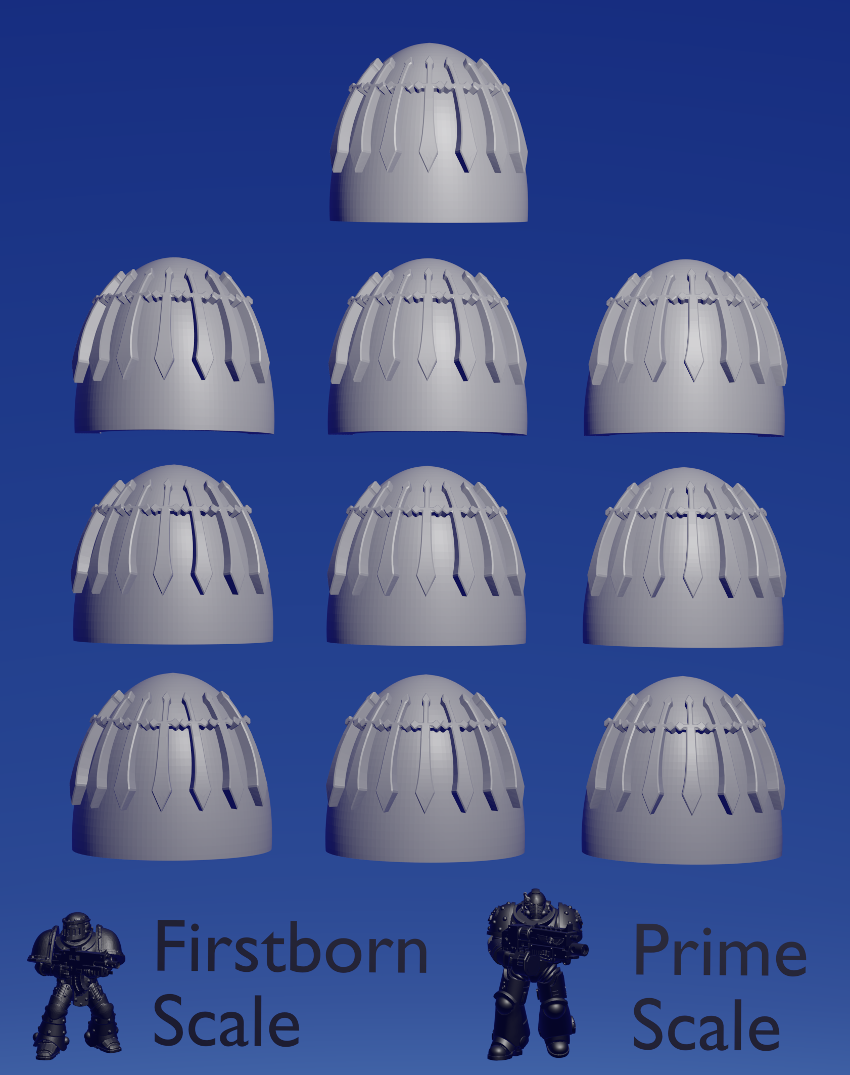 Dark Knight Gen 5 Shoulderpad B x 10 ~  Riconeid image 0