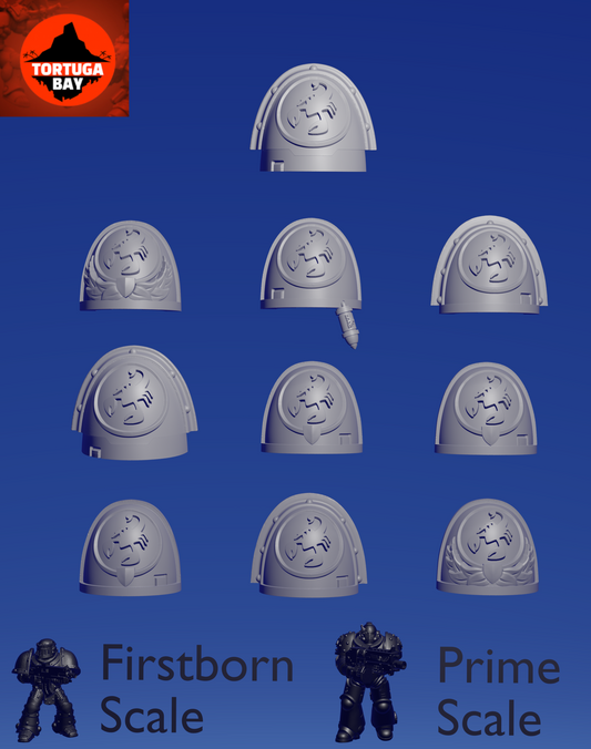 Scorpion Knight Shoulderpad Mixed x 10 ~  Tortuga Bay image 0