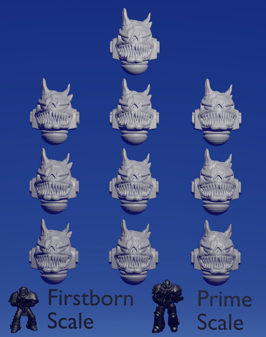 Corrupt Helmet E x 10 ~  Helforged Minis image 0