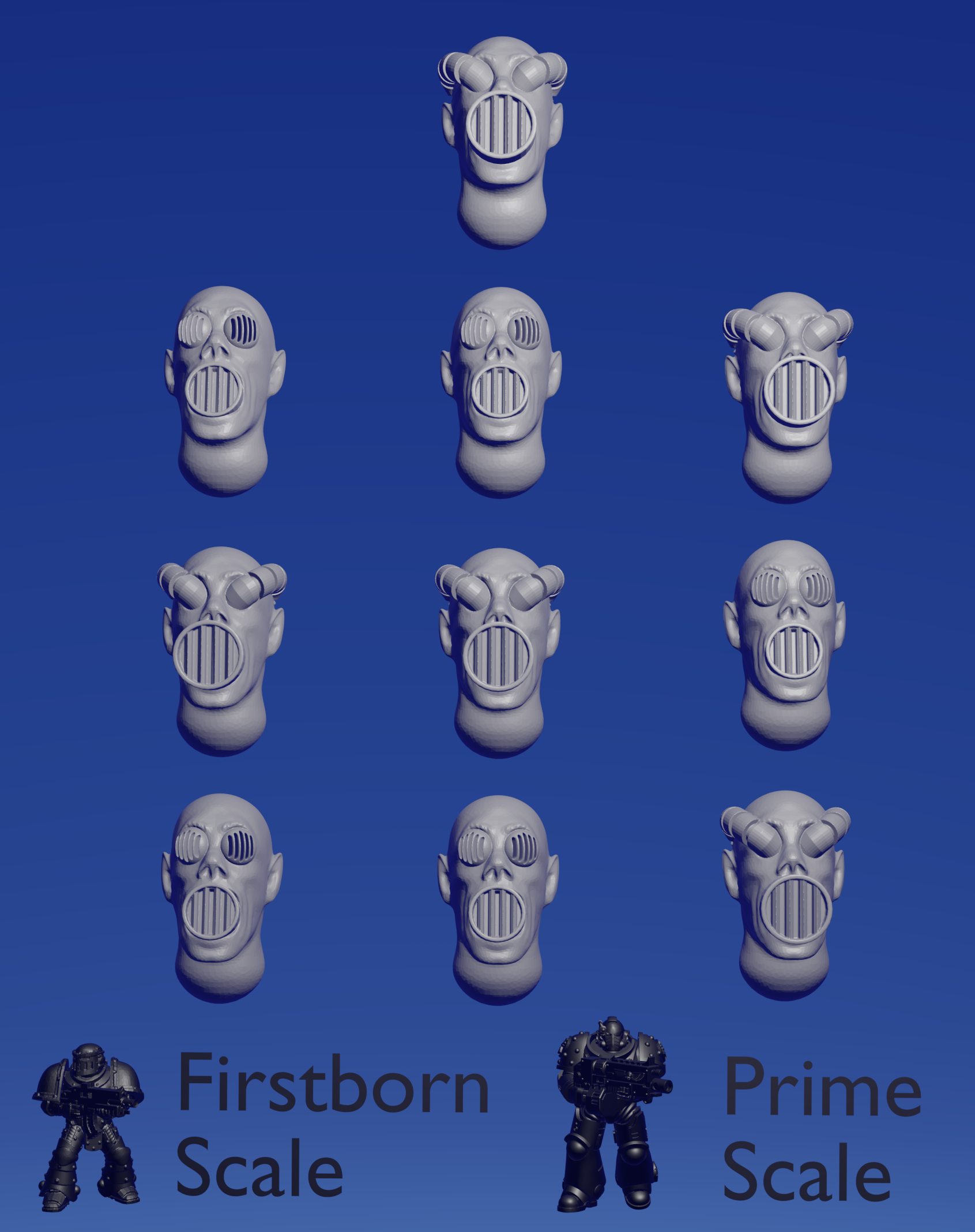 Sonic Head x 10 ~  Helforged Minis image 0