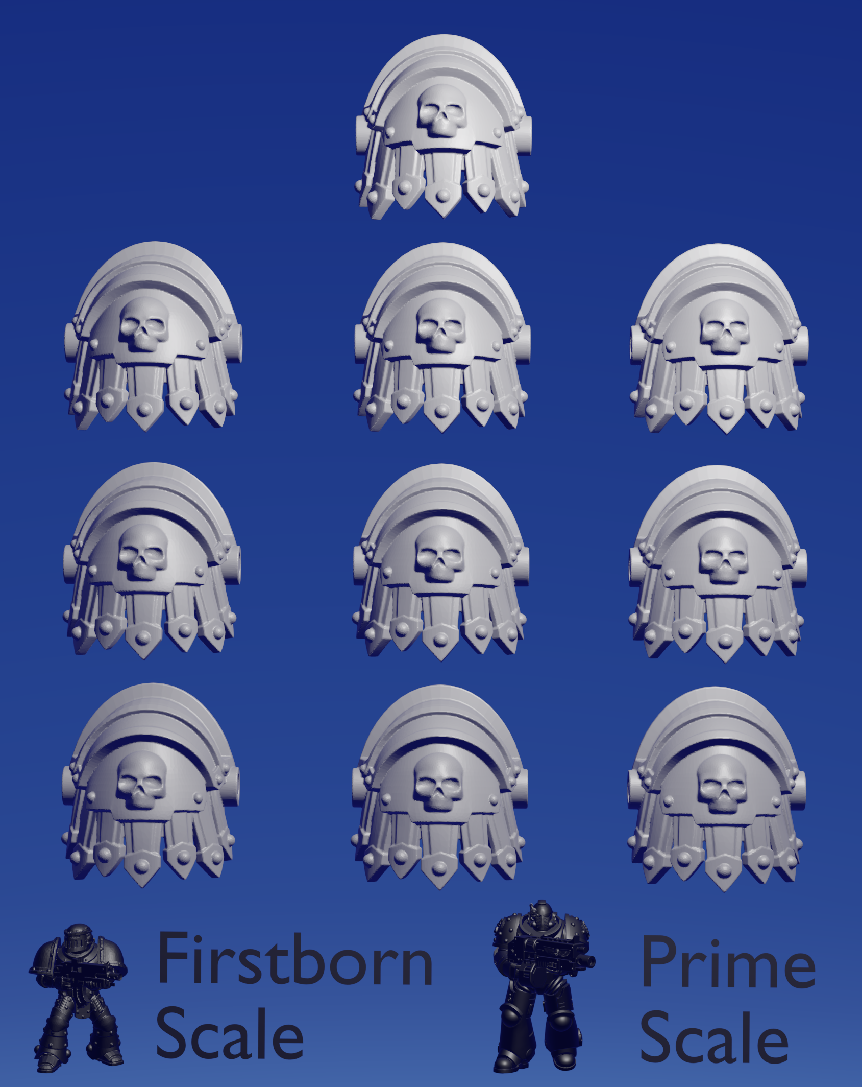 Ultra Knight Shoulderpad x 10 ~  Greytide Studio image 0
