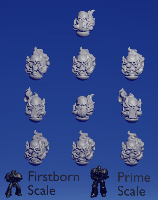 LoTD Skull Head x 10 ~ Greytide Studio image 0