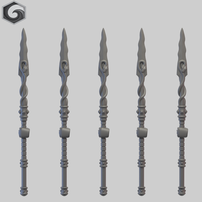 Anvil Warden Power Spear B x 5 ~  Greytide Studio