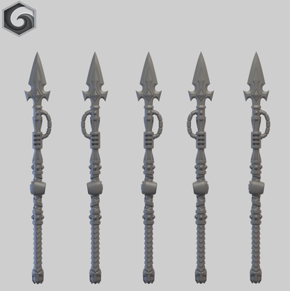 Anvil Warden Power Spear E x 5 ~  Greytide Studio