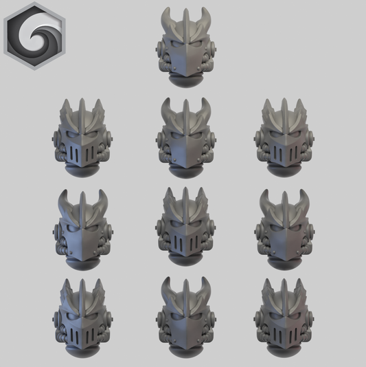 Anvil Warden Helmet B x 10 ~  Greytide Studio